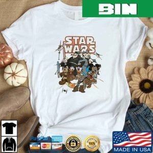 Vintage Disney Star War Collaborations 2023 With Mickey And Friends Fan Gifts T-Shirt