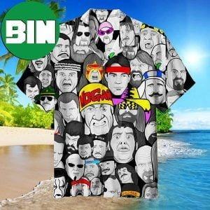 WWE Wrestling Characters Summer Hawaiian Shirt