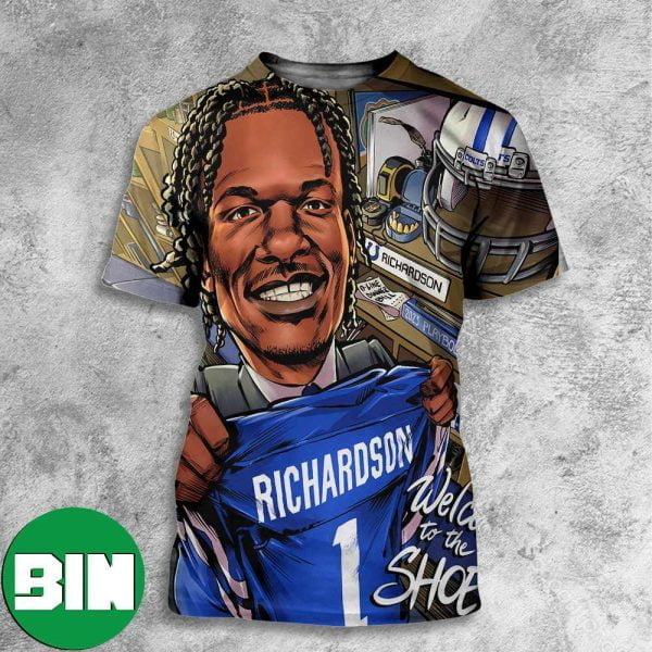 Welcome To The Shoe Anthony Richardson Indianapolis Colts NFL Draft 2023 All Over Print Shirt