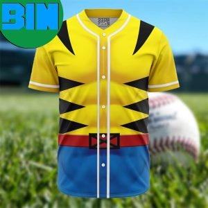 Wolverine Cosplay Marvel Anime Baseball Jersey