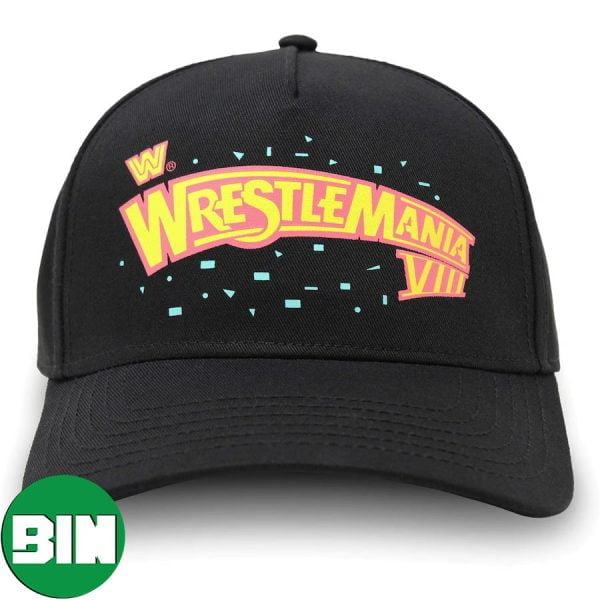 WWE WrestleMania VIII Adjustable Fan Gifts Print Hat-Cap