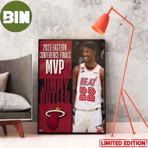 2023 Eastern Conference Finals MVP Jimmy Butler NBA Poster-Canvas