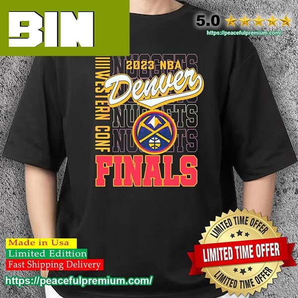 2023 Western Conference Finals Nuggets Logo Style T-Shirt