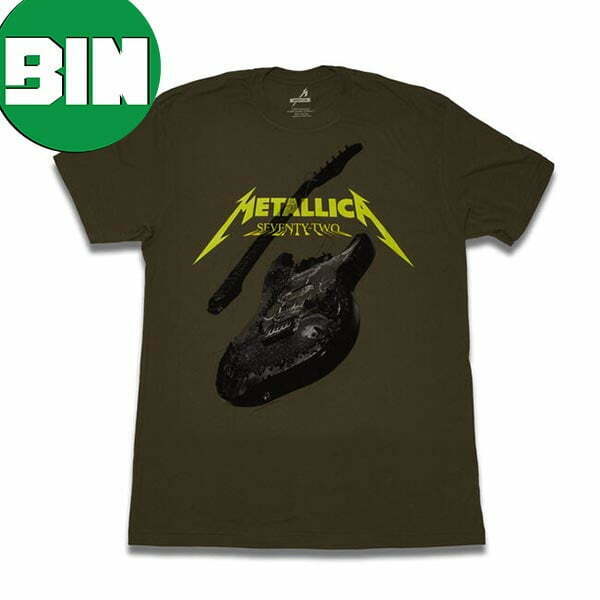 72 Seasons Burnt Guitar Metallica 2023 Fan Gifts T-Shirt