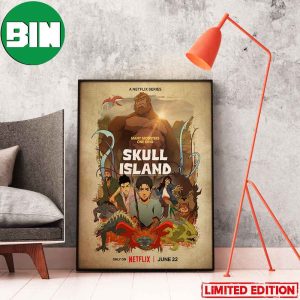 A Netflix Series Many Monsters One King Skull Island Home Decor Poster-Canvas