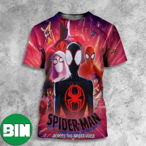 A New Poster For Spider-man Across The Spider-verse Marvel Studios All Over Print Shirt