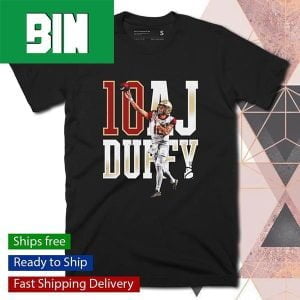 AJ Duffy College Player Number Fan Gifts T-Shirt