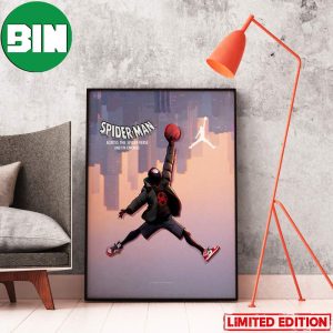 Air Jordan Logo x Spiderman Acoss The Spiderverse Home Decor Poster-Canvas