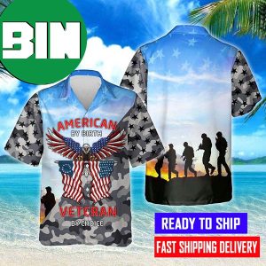 American By Birth Veteran By Choice Hawaiian Shirt