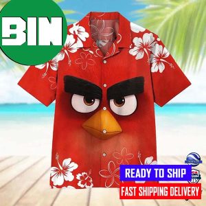 Angry Red Bird Hawaiian Shirt