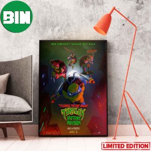 Another New Poster For Teenage Mutant Ninja Turtles Mutant Mayhem 2023 Home Decor Poster-Canvas