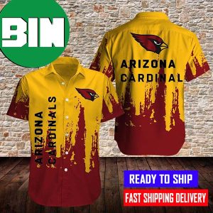 Arizona Cardinals Yellow And Red Hawaiian Shirt