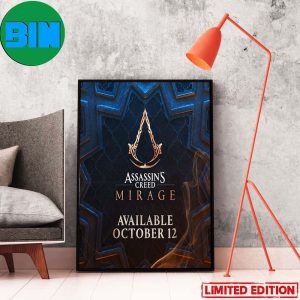 Assassin’s Creed Mirage Become the ultimate Assassin October 12 Poster Canvas