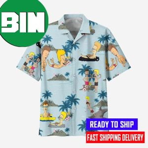 Beavis and Butt-Head Blue Sea Summer Vibe Hawaiian Shirt