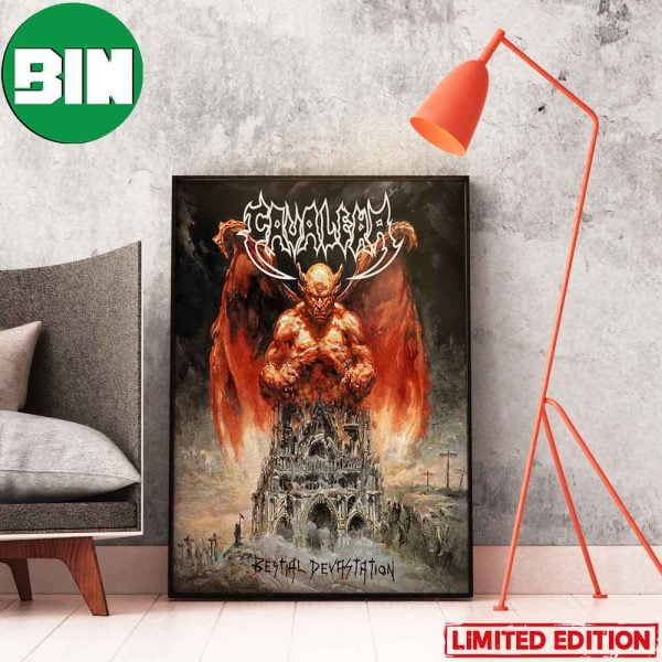 Bestial Devastation Album Sepultura First Ep Cavalera Conspiracy Metal Legends Home Decor Poster-Canvas