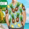 All Over Print Beach Shirt Holiday Gift 2023 Blue Coast Custom Face Hawaiian Shirt