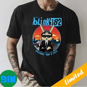 Blink-182 Chicago May 6 2023 x Man In Black Fan Art T-shirt
