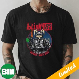 Blink-182 Detroit May 9 2023 x Robocop Fan Gifts T-Shirt