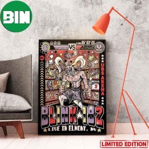 Blink-182 Time May 20 2023 Blink-182 Live In Elmont New York Home Decor Poster-Canvas