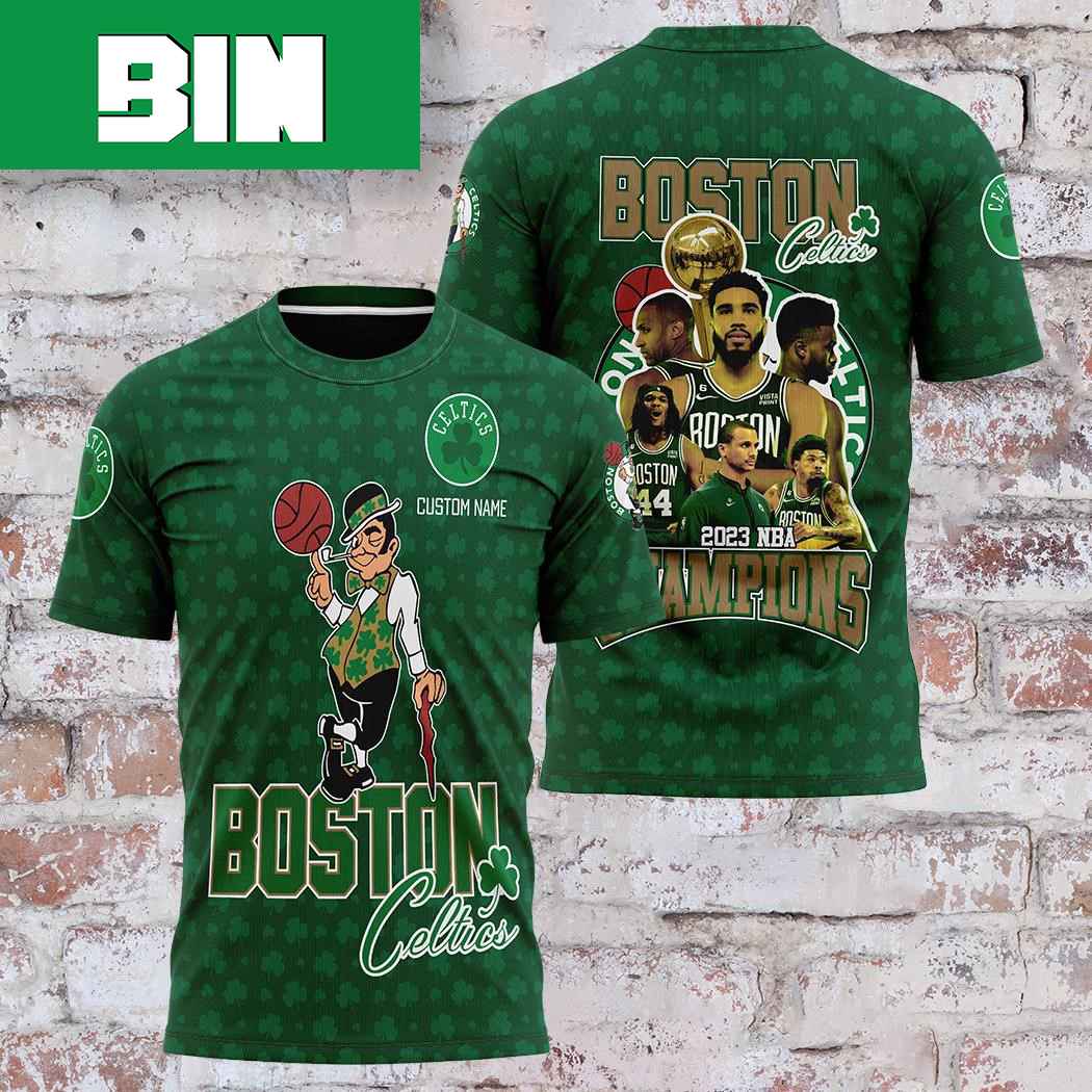 Boston Celtics 17x 2023 NBA Champions Team Logo Fan Gifts All Over Print Shirt