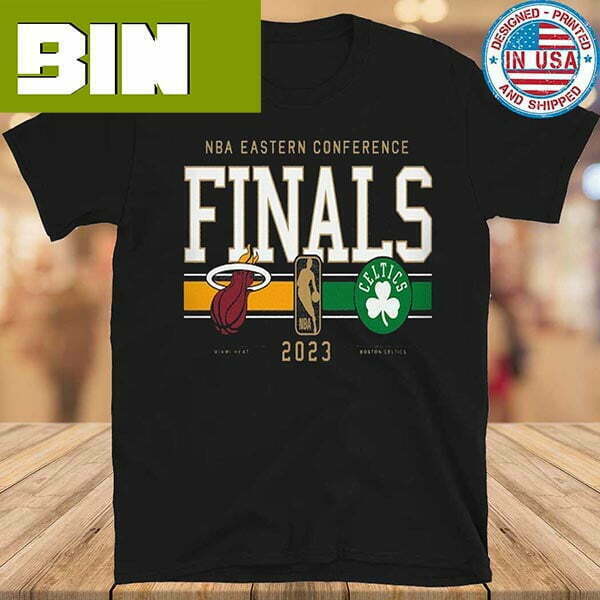 Boston Celtics And Miami Heat Sportiqe 2023 NBA Eastern Conference Finals Matchup Tri-Blend Fashion T-Shirt