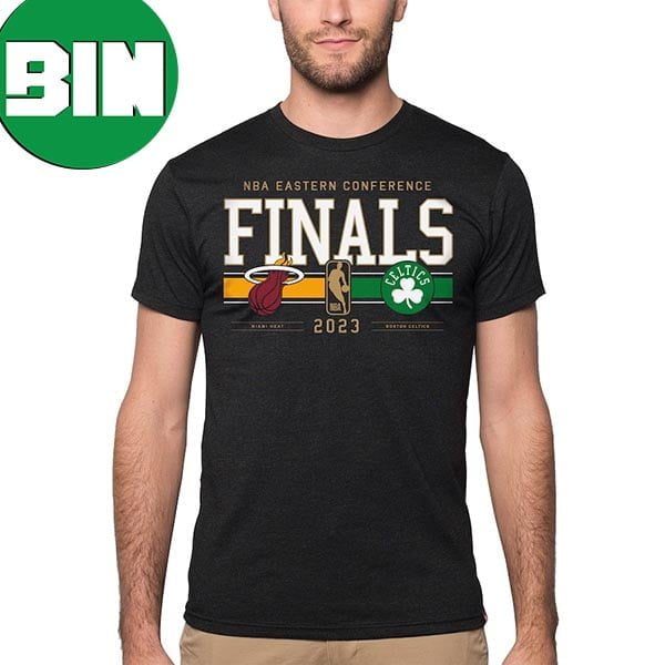 Boston Celtics vs Miami Heat Sportiqe Unisex 2023 NBA Eastern Conference Finals Matchup Fan Gifts T-Shirt