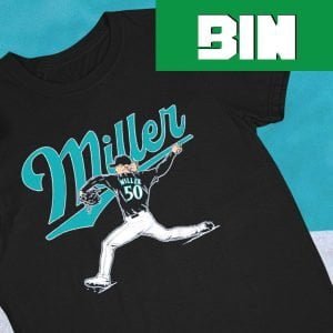 Bryce Miller Seattle Mariners MLB Team 2023 Fan Gifts T-Shirt