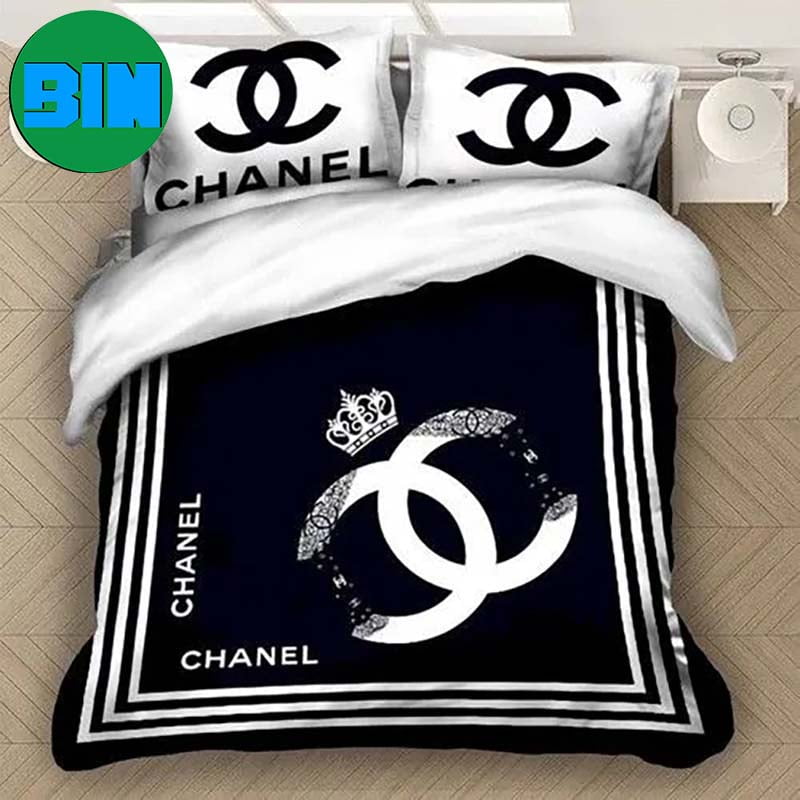 Chanel Logo Crowd Luxury Brand Bedding Set - Binteez
