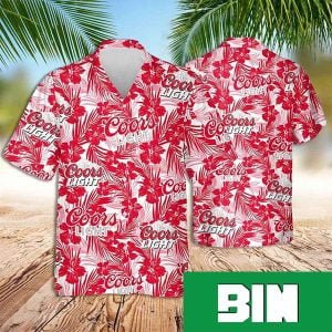 Coors Light Hawaiian Shirt Tropical Forest Summer 2023 Hawaiian Shirt