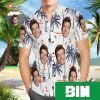 Custom Hawaiian Shirt With Husband Face Sunflower And Leaves For Beach 2023 Party Hawaiian Shirt