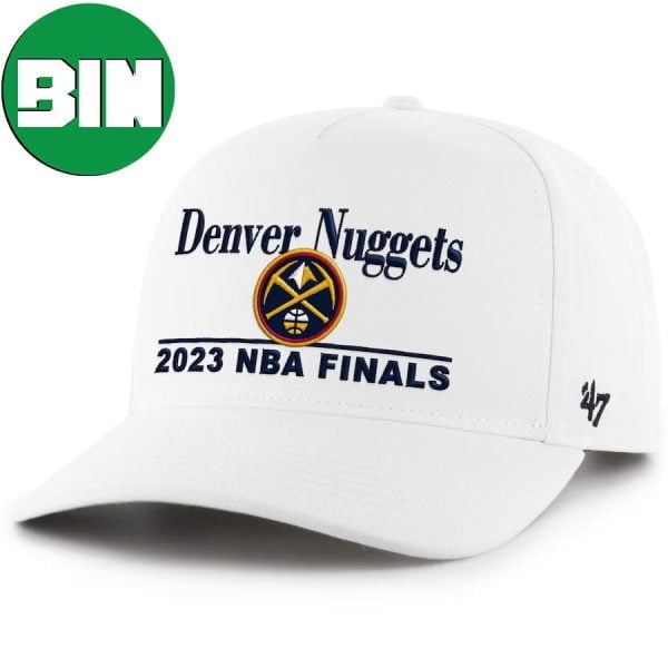 Denver Nuggets 47 White 2023 NBA Finals Champions Front Hitch Print Hat-Cap