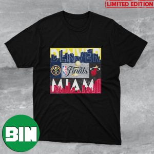 Denver Nuggets vs Miami Heat Fanatics Branded 2023 NBA Finals Matchup T-Shirt