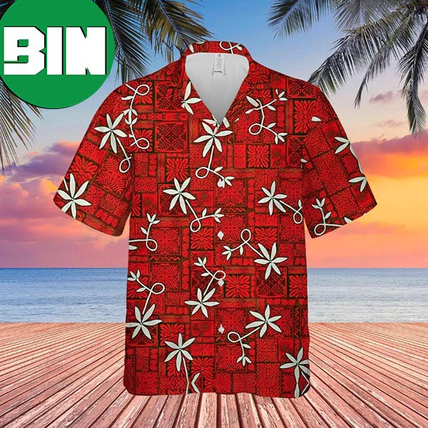 Elvis Presley Blue Red Color Summer Aloha 2023 Hawaiian Shirt
