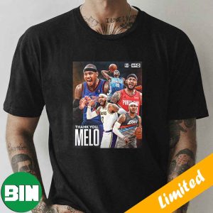 For Everything You Gave To The Game Thank You Carmelo Anthony Fan Gifts T-Shirt