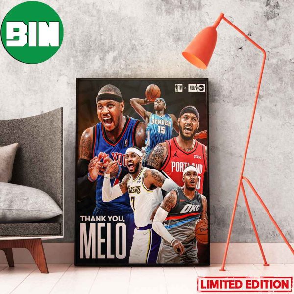 For Everything You Gave To The Game Thank You Carmelo Anthony Home Decor Poster-Canvas