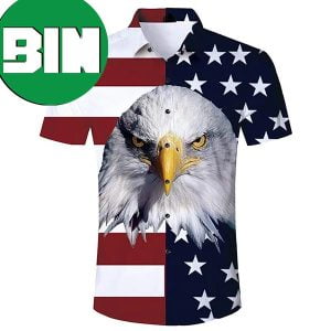 Funny American Flag Eagle Summer Hawaiian Shirt