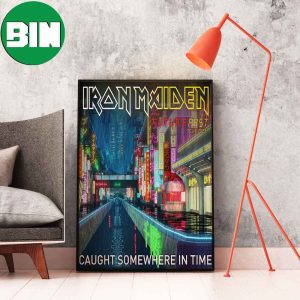 Iron Maiden Caught Somewhere In Time The Future Past Tour 2023 Home Decor Poster-Canvas