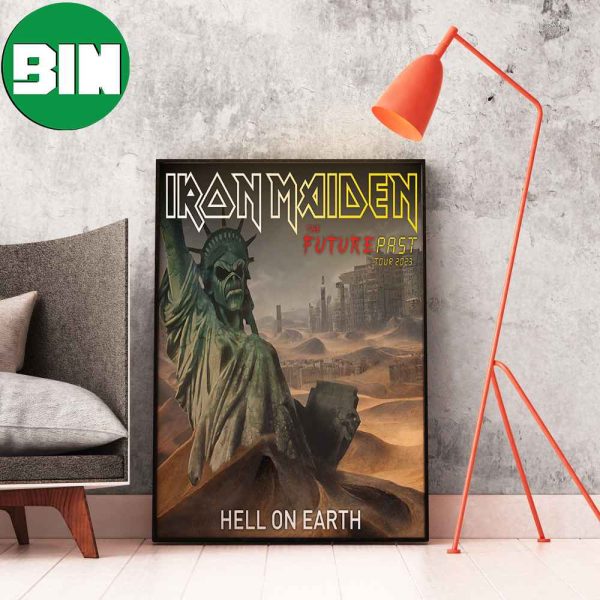Iron Maiden Hell On Earth The Future Past Tour 2023 Home Decor Poster-Canvas