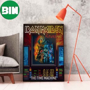 Iron Maiden The Time Machine The Future Past Tour 2023 Home Decor Poster-Canvas