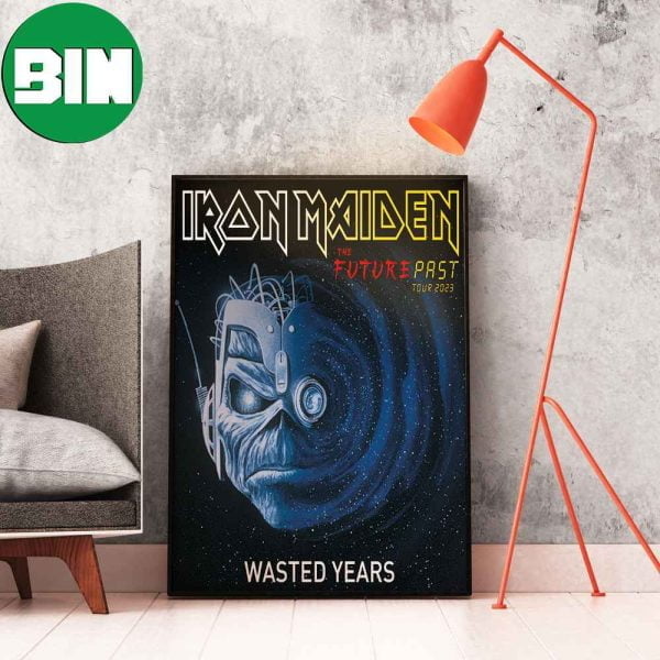 Iron Maiden Wasted Years The Future Past Tour 2023 Home Decor Poster-Canvas