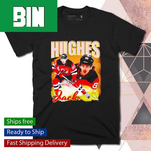 Jack Hughes Ice Hockey American Championship Graphic Fan Gifts T-Shirt