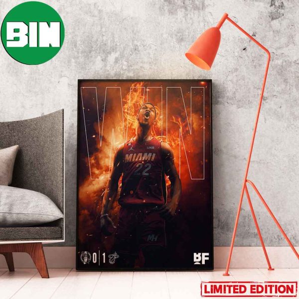 Jimmy Butler Drops 35 PTS 5 REB 7 AST 6 SLTS As The Miami Heat Steal Game 1 Of Boston Celtics NBA Playoffs 2023 Poster-Canvas
