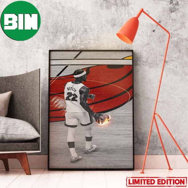 Jimmy Butler Is So Hot Miami Heat Deafeat Boston Celtics In Game 1 NBA Playoffs 2023 Home Decor Poster-Canvas