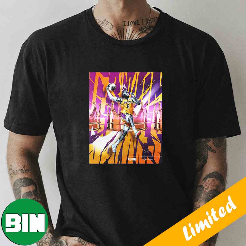 LeBron James King James Los Angeles Lakers NBA Playoffs 2023 Fan Gifts T-Shirt