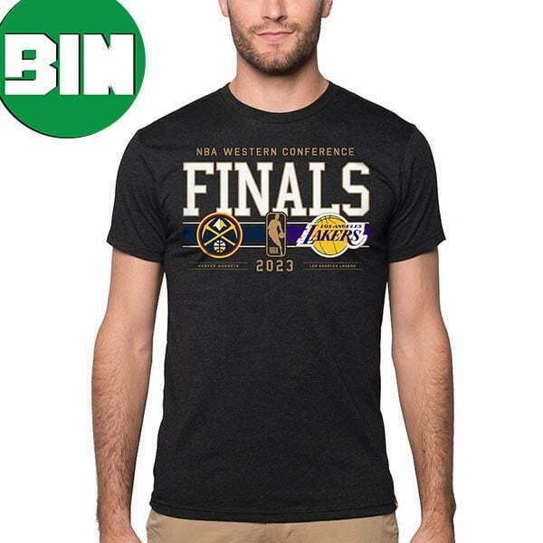 Los Angeles Lakers vs Denver Nuggets Sportiqe Unisex 2023 NBA Western Conference Finals Matchup Fan Gifts T-Shirt