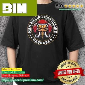 Mammut Man Killing Mastodon Nebraska Treding T-Shirt