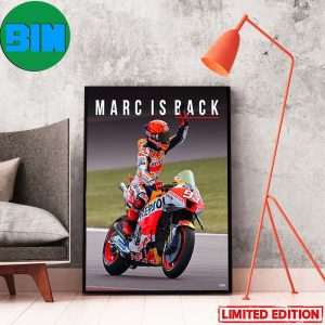 Marc Márquez Is Back This Weekend At The FrenchGP Poster Canvas