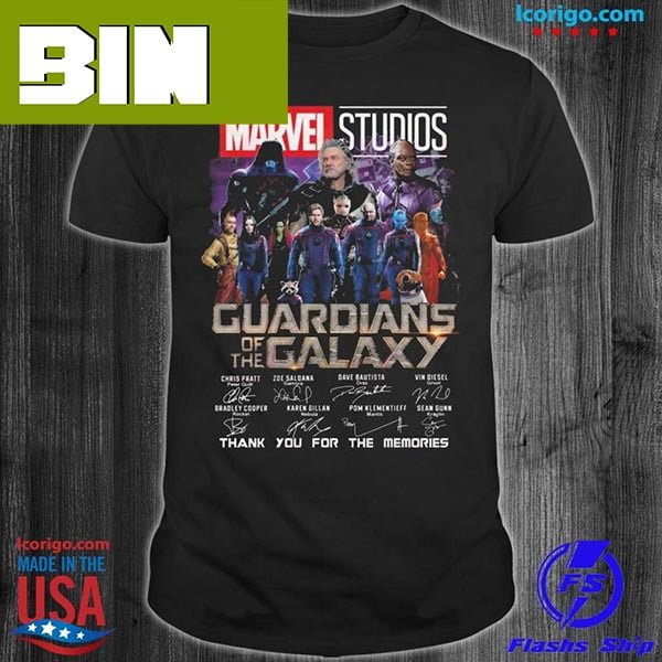 Marvel Studios Guardians Of The Galaxy Thank You For The Memories 2023 Fashion T-Shirt