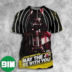 May The Dark Side Be With You Funny Star Wars Day With Darth Vader All Over Print Shirt
