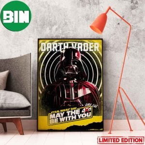 May The Dark Side Be With You Funny Star Wars Day With Darth Vader Home Decor Poster-Canvas